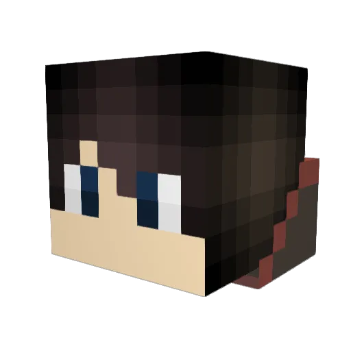 Fleymee Minecraft avatar head, 3D render