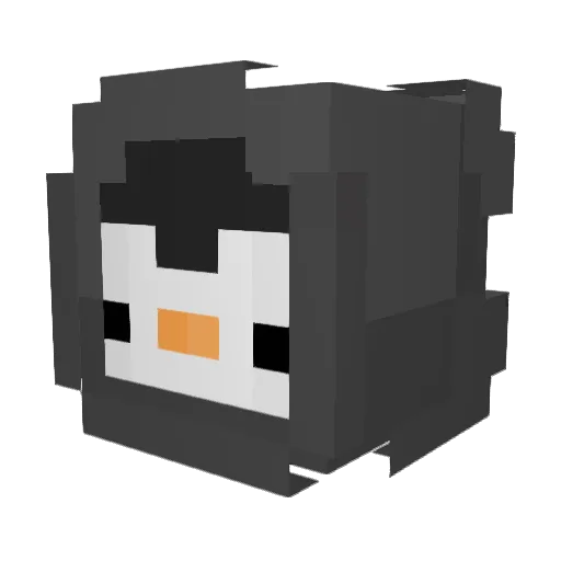 Fleystar Minecraft avatar head, 3D render