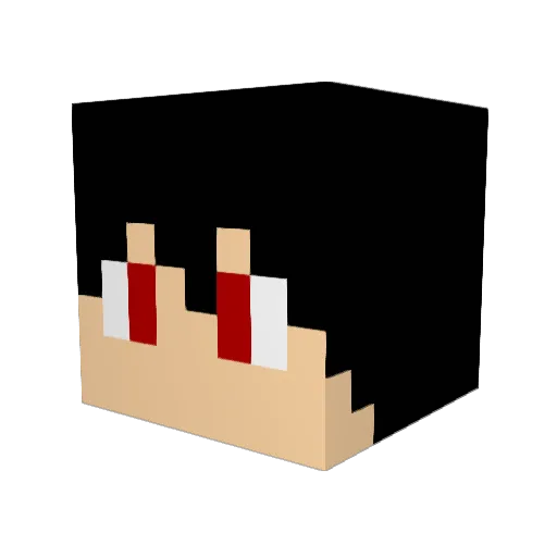 Flghterz Minecraft avatar head, 3D render