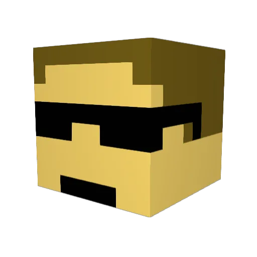 FlickBri2002 Minecraft avatar head, 3D render