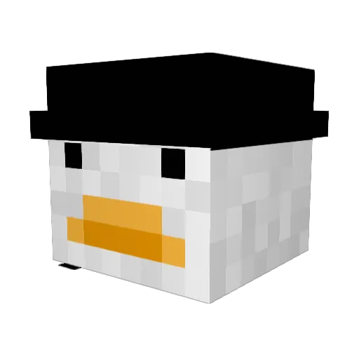 FlickMyBick Minecraft avatar head, 3D render