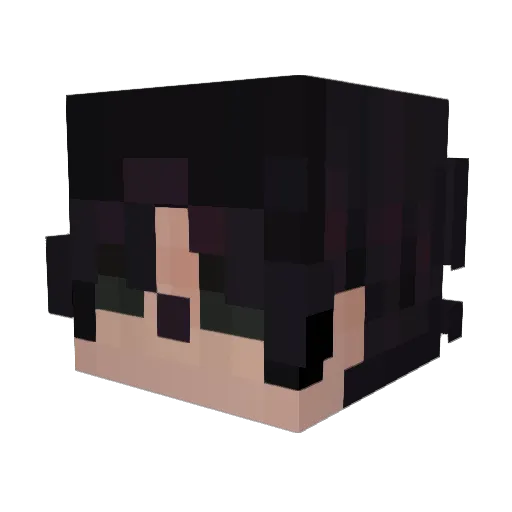 FlierAlex Minecraft avatar head, 3D render