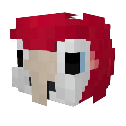 Flimpo_ Minecraft avatar head, 3D render
