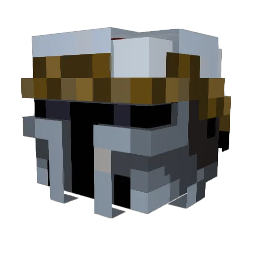 FlimyFish Minecraft avatar head, 3D render