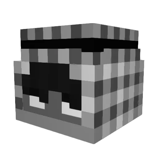 Flindexis Minecraft avatar head, 3D render