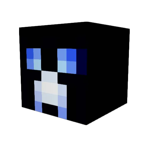 Fling883 Minecraft avatar head, 3D render