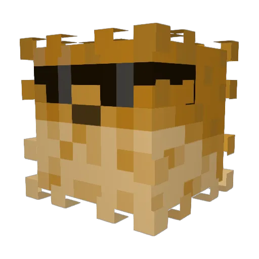 Flinstone50 Minecraft avatar head, 3D render
