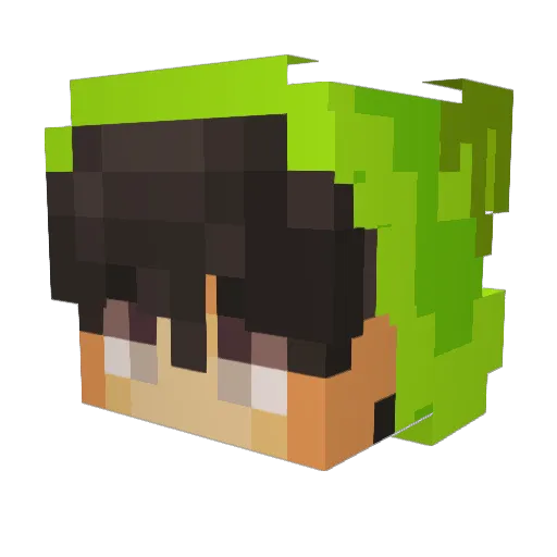 FlintMinecraft Minecraft avatar head, 3D render