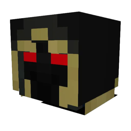 Flintlogo04 Minecraft avatar head, 3D render