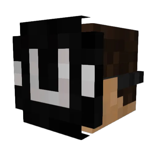Flinto_ Minecraft avatar head, 3D render