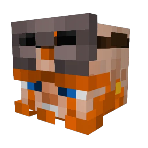 Flintwoodlock1 Minecraft avatar head, 3D render