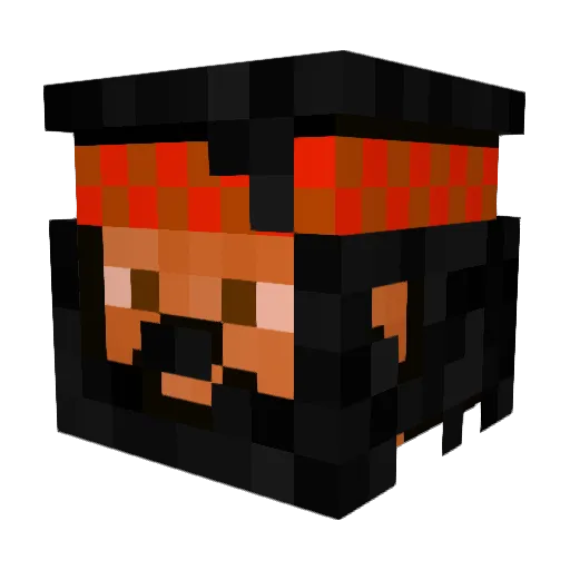 Flinty420 Minecraft avatar head, 3D render