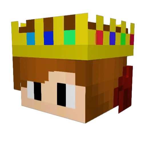 FlintyDig Minecraft avatar head, 3D render