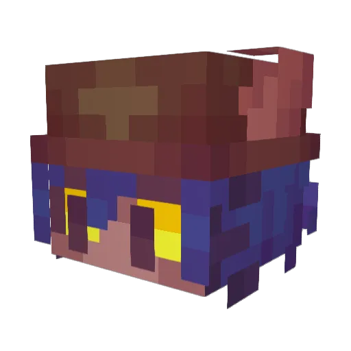 FlipBR Minecraft avatar head, 3D render