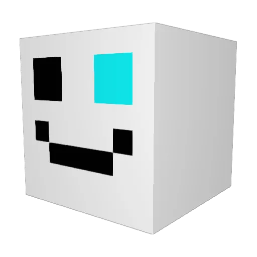 FlipBoy04 Minecraft avatar head, 3D render
