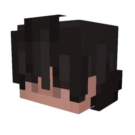 FlipCry Minecraft avatar head, 3D render