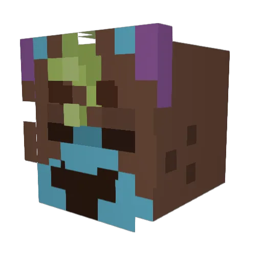 FlipJayson Minecraft avatar head, 3D render