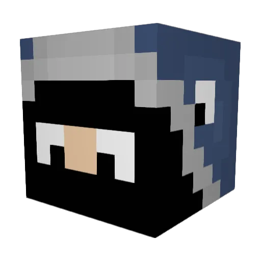 FlipSans Minecraft avatar head, 3D render