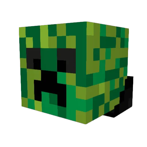 FlipZen Minecraft avatar head, 3D render