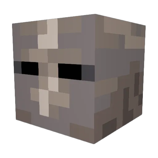 Flipout17 Minecraft avatar head, 3D render