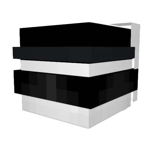 Flipoxs Minecraft avatar head, 3D render
