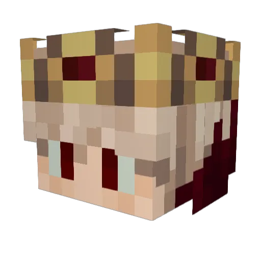 FlipperMoule598 Minecraft avatar head, 3D render