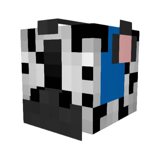 FlippinZebra35 Minecraft avatar head, 3D render