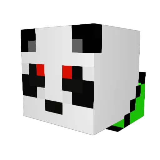 FlippingFun Minecraft avatar head, 3D render