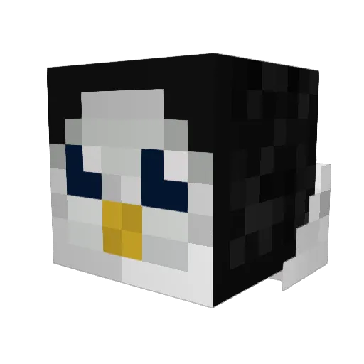 Flippz10 Minecraft avatar head, 3D render