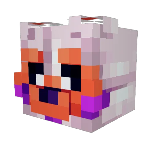 Fliqpy_2021 Minecraft avatar head, 3D render