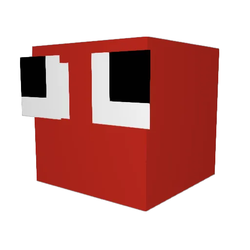 FliserPolux Minecraft avatar head, 3D render