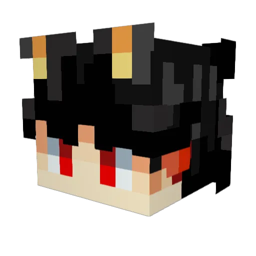 Flitzey Minecraft avatar head, 3D render