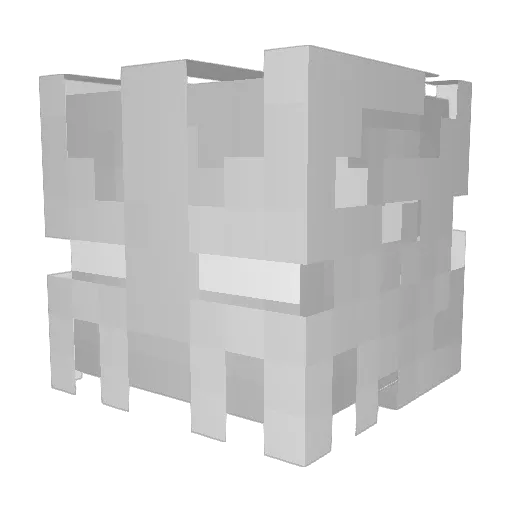 Flix12 Minecraft avatar head, 3D render