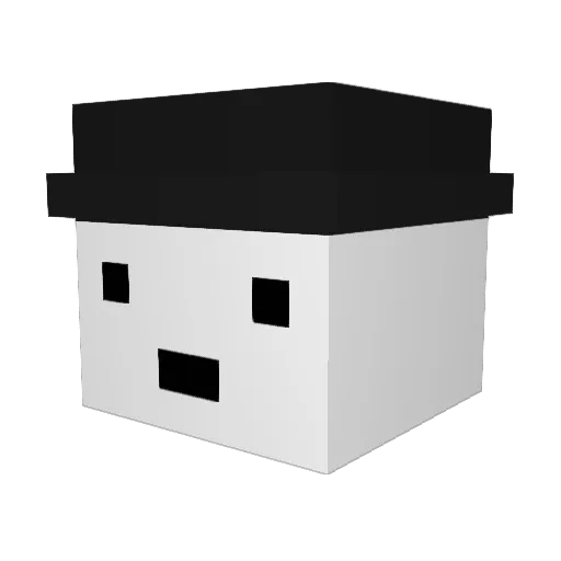 Flix2Flex Minecraft avatar head, 3D render