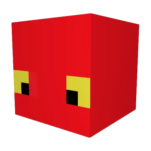 FlixtYT Minecraft avatar head, 3D render