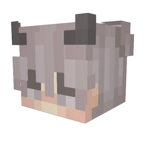 Flixvl Minecraft avatar head, 3D render