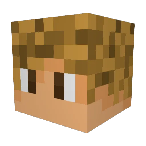 FlixzyFC Minecraft avatar head, 3D render