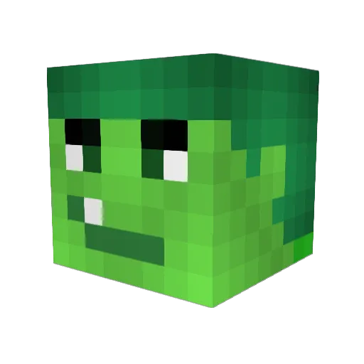 Flizzeh Minecraft avatar head, 3D render