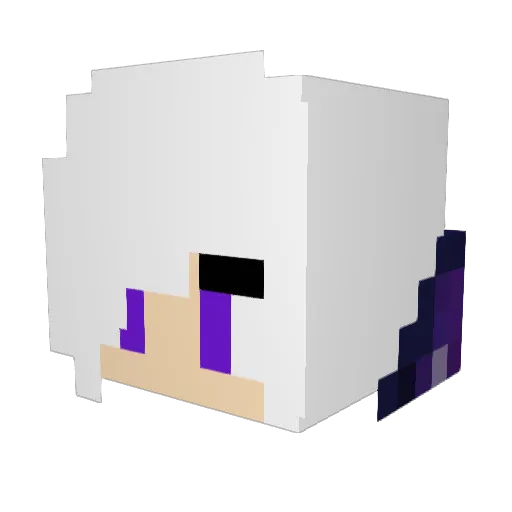 Flngel Minecraft avatar head, 3D render
