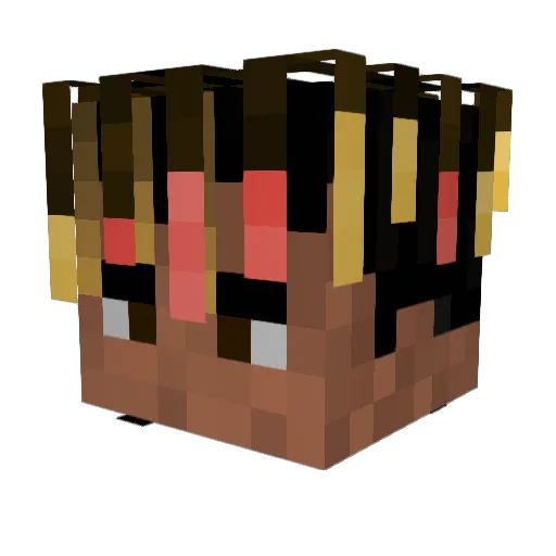 Flo2DatMoney Minecraft avatar head, 3D render