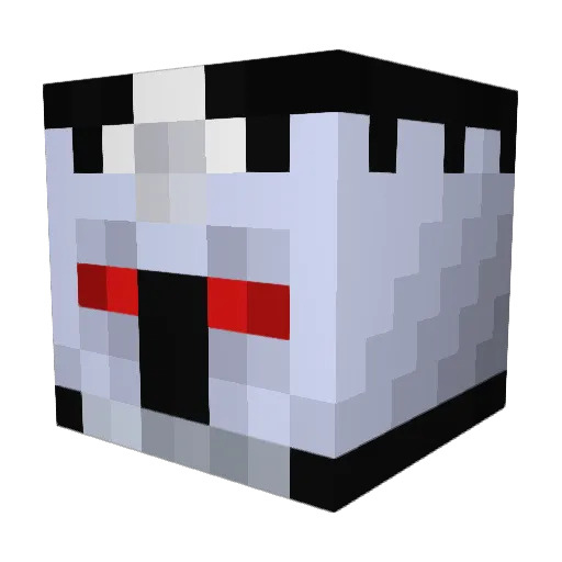 Flo45 Minecraft avatar head, 3D render