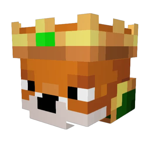 Flo4supra Minecraft avatar head, 3D render