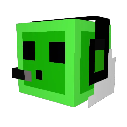 Flo7076 Minecraft avatar head, 3D render