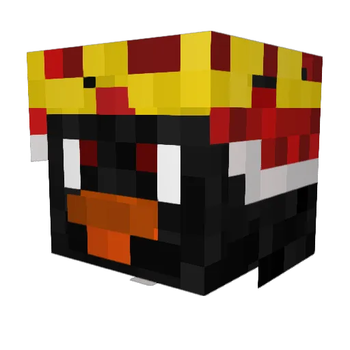 FloBombast1k Minecraft avatar head, 3D render