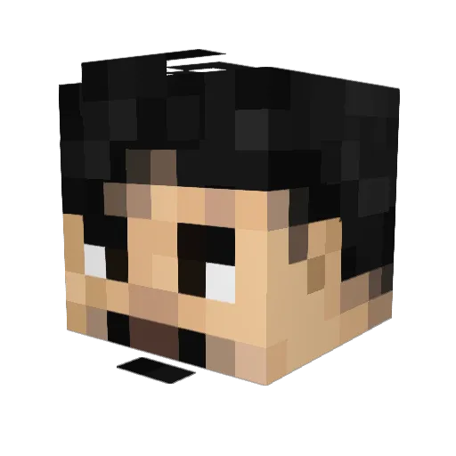 FloJo97 Minecraft avatar head, 3D render
