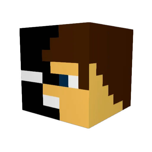 FloKK3 Minecraft avatar head, 3D render