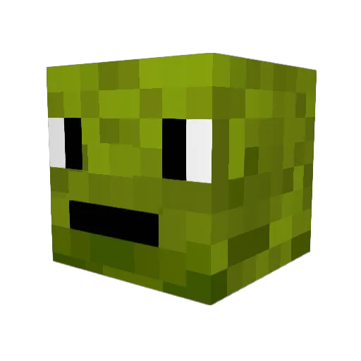 FloMaster Minecraft avatar head, 3D render