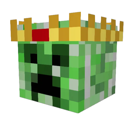 FloMo_01 Minecraft avatar head, 3D render