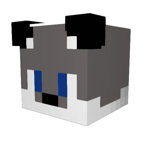 FloRodi Minecraft avatar head, 3D render