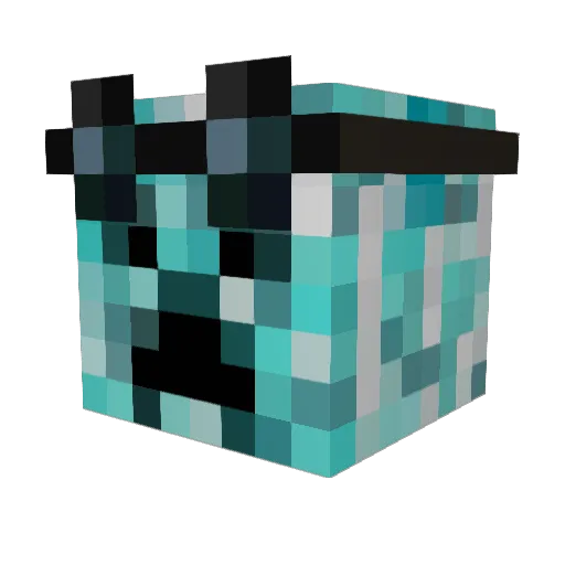 Flo_303 Minecraft avatar head, 3D render